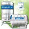 Bồn inox Toàn Mỹ alpha+ ngang 2000 lít