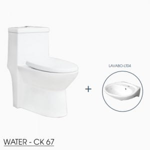 Combo Bồn cầu 1 khối Thiên Thanh WATER – CK67