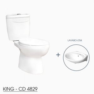 Combo Bồn cầu 2 khối Thiên Thanh KING – CD4829
