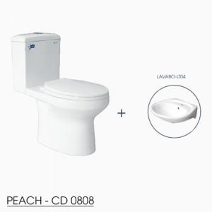 Combo Bồn cầu 2 khối Thiên Thanh PEACH – CD0808