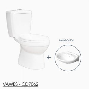 Bồn cầu 2 khối Thiên Thanh VAWES – CD7062