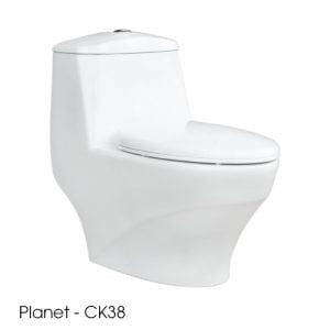 Bàn cầu 1 khối Thiên Thanh PLANET - CK38