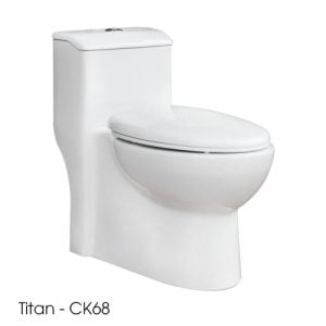 Bàn cầu 1 khối Thiên Thanh TITAN - CK68