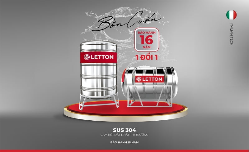 Bồn nước inox Letton