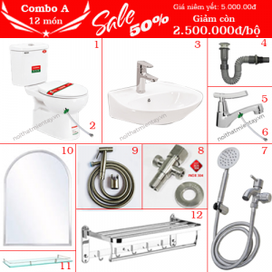 Combo thiết bị vệ sinh