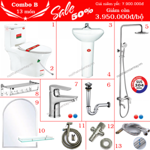 Combo thiết bị vệ sinh B13
