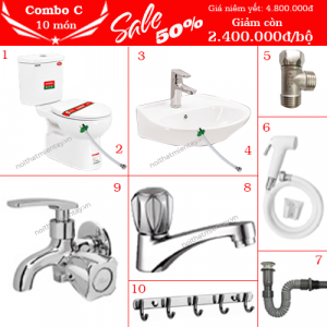 Combo thiết bị vệ sinh C10